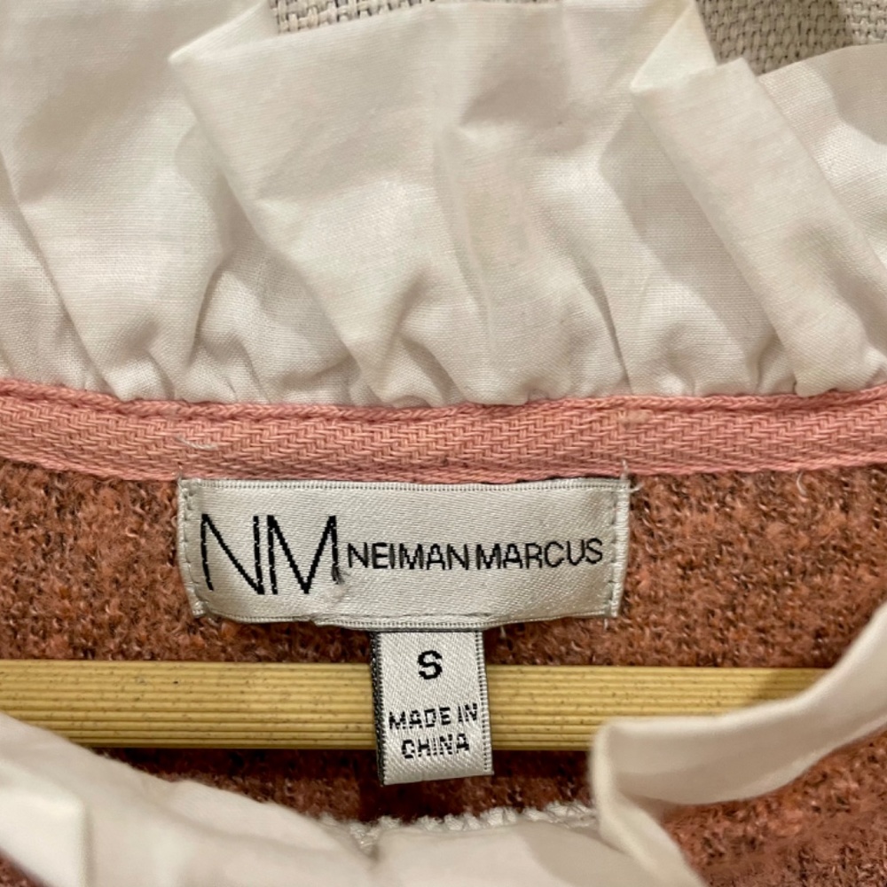 Neiman Marcus Ruffle Trim Sweater - Picture 3 of 6